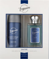 Savore Male Gift Set - Includes 150Ml Body Spray Deodorant Cans, 50Ml Men’S Eau De Parfum Aftershave Spray - for Instant Freshness on the Go - Long Lasting Smells