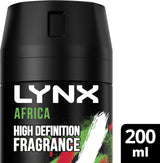 Men Africa Deodorant Body Spray for 48 Hours of Odour Busting, High Definition Fragrance with a Mandarin & Sandalwood Scent 200 Ml (Pack of 2)