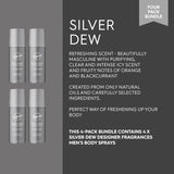 4 Pack Silver Dew Men'S Body Spray Deodorant Cans - for Instant Freshness on the Go - Long Lasting Smell - Great Male Gift Sets - 150Ml