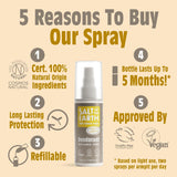 - Refillable Natural Deodorant Spray - 100% Natural Origin Ingredients - Amber & Sandalwood - Suitable for Women, Men & Kids - Vegan - Smart Refillable Format - 100 Ml