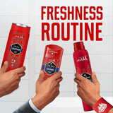Mens Deodorant Stick and Shower Gel for Men, Captain, Aluminium Free, 48H Long Lasting Scent VALUE PACK 85Ml + 675Ml