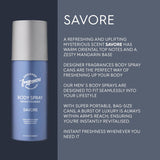 Savore Men'S Bundle - Each Package Includes 2 X 150Ml Body Spray Deodorant Cans - 2 X 250Ml Shower Gels - for Instant Freshness - Long Lasting Smell - Great Male Gift Sets