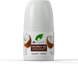 Dr Organic Coconut Oil Deodorant, Aluminium Free, Mens, Womens, Natural, Vegan, Cruelty-Free, Paraben & Sls-Free, Organic, 50Ml, Packaging May Vary
