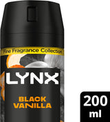 Fine Fragrance Collection Black Vanilla Premium Body Spray Men'S Deodorant Infused with Vanilla, Orange & Sandalwood Essential Oils for 72 Hours of Freshness 200 Ml