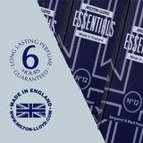 ESSENTIALS No 12 Perfume for Men. 50Ml Eau De Parfum Men, Luxury Fragrance - Mens Aftershave, Long Lasting Fragrance by