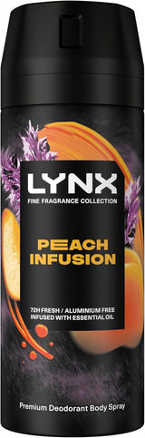 Fine Fragrance Collection Peach Infusion Premium Body Spray Men'S Deodorant Infused with a Peach, Patchouli & Amber Scent for 72 Hours of Freshness 150 Ml