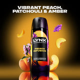 Fine Fragrance Collection Peach Infusion Premium Body Spray Men'S Deodorant Infused with a Peach, Patchouli & Amber Scent for 72 Hours of Freshness 150 Ml