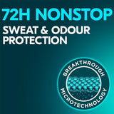 Men Nonstop Protection Sensitive Deodorant Body Spray Antiperspirant with a Clean Fragrance & Body Heat Activated Technology for 72 Hour Odour and Sweat Protection 250 Ml, Pack of 6