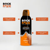 Rock Face Men'S Body Spray - Impact Fragrance Body Spray Deodorant for Men, 200Ml, Ginger & Amber Scent, Long Lasting, Multipack of 6