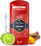 Captain Men'S Deodorant Stick 85Ml, 24/7 Fressshhh with Daily Use, Long Lasting Perfume Quality Scent, Odour Protection, 0% Aluminium Salts, Invisible on Black & White