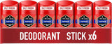 Captain Men'S Deodorant Stick 6X50Ml, 24/7 Fressshhh with Daily Use, Long Lasting Perfume Quality Scent, Odour Protection, 0 Percent Aluminium Salts, Invisible on Black & White