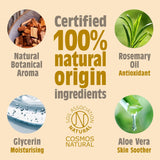 - Natural Deodorant Roll on Refill - X7 Uses - Amber & Sandalwood - 100% Natural Origin Ingredients - Vegan - Suitable for Men, Women & Children - 525Ml