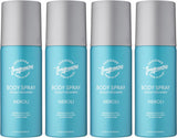 4 Pack Neroli Men'S Body Spray Deodorant Cans - for Instant Freshness on the Go - Long Lasting Smell - Great Male Gift Sets - 150Ml