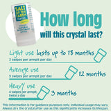 - Natural Deodorant Crystal Classic - Effective Crystal Deodorant, Fragrance Free, Vegan, Cruelty Free - Suitable for Women, Men, and Kids - 90G (Pack of 2)