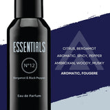 ESSENTIALS Number 12, 15, 17 and 19 Luxury Mens Fragrances, Set of 4 X 50Ml Eau De Parfum Men, Mens Aftershave Gift Set, Perfume for Men - Long Lasting Fragrance