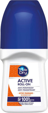 Men | Active Fragrance Anti-Perspirant Roll on 50Ml | 100-Hour Protection against Excessive Sweating | Fights Odour | Triple Active Formula | Clinically Proven | Male