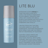 Lite Blu Men'S Bundle - Each Package Includes 2 X 150Ml Body Spray Deodorant Cans - 2 X 250Ml Shower Gels - for Instant Freshness - Long Lasting Smell - Great Male Gift Sets