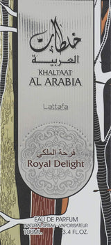 Khaltaat Al Arabia Royal Delight by for Men - 3.4 Oz EDP Spray