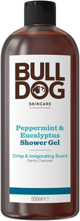 Bulldog Skincare Peppermint & Eucalyptus Shower Gel 500Ml Men’S Shower Gel Natural Fragrance