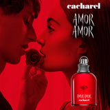 Amor Amor Eau De Toilette, Captivating Fruity Floral Women'S Perfume with Pink Grapefruit, Blackcurrant, Romantic Jasmine, Delicate Rose and Sensual Vanilla, Long Lasting Scent