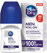 Men | Fragrance-Free Anti-Perspirant Roll on 50Ml | 100-Hour Protection against Excessive Sweating | Fights Odour | Triple Active Formula | Clinically Proven | Male