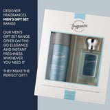 Savore Male Gift Set - Includes 150Ml Body Spray Deodorant Cans, 50Ml Men’S Eau De Parfum Aftershave Spray - for Instant Freshness on the Go - Long Lasting Smells