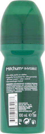Invisible Men 48HR Protection Roll on Anti-Perspirant & Deodorant, No White Marks, Alcohol Free, Pure Energy 100 Ml 7246640000 - Packaging May Vary