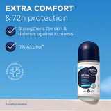 MEN Derma Control Defend Roll on (50Ml), Anti-Perspirant Roll on for Defence against Odour and Staining, 72H Protection Deodorant for Sensitive Skin