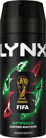 Lynx Africa the G.O.A.T. of Fragrance Aerosol Bodyspray 48 Hours of Odour-Busting Zinc Tech Deodorant to Finish Your Style 6X 150 Ml