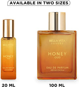 Bellavita Luxury Honey Oud Eau De Parfum | 20 Ml (0.7 Fl.Oz.) | Travel Size Perfume for Men and Women | Sweet Honey, Bergamot, Oud, and Amber Notes | Long Lasting Unisex Fragrance
