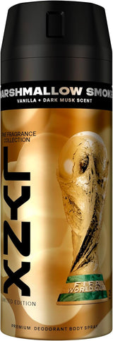 Limited-Edition FIFA Fine Fragrance Collection Marshmallow Smoke Premium Body Spray Men'S Deodorant Infused with a Vanilla, Hazelnut & Dark Musk Scent for 72 Hours of Freshness 150 Ml