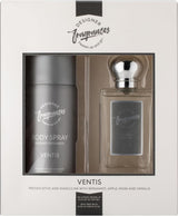 Ventus Male Gift Set - Includes 150Ml Body Spray Deodorant Cans, 50Ml Men’S Eau De Parfum Aftershave Sprays - for Instant Freshness on the Go - Long Lasting Smells