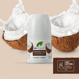 Dr Organic Coconut Oil Deodorant, Aluminium Free, Mens, Womens, Natural, Vegan, Cruelty-Free, Paraben & Sls-Free, Organic, 50Ml, Packaging May Vary