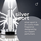 Silver Sport Perfume for Men. 50Ml Eau De Parfum, Luxury Fragrance - Mens Aftershave, Long Lasting Fragrance for Men by Milton-Lloyd