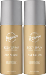 Single Pack One Billion Men'S Body Spray Deodorant Cans - for Instant Freshness on the Go - Long Lasting Smell - Great Male Gift Sets - 150Ml (Pack of 2)
