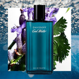 Cool Water - Eau De Toilette for Him - Aromatic Fragrance with Notes of Coriander, Mint, Lavender and Amber - Medium Longevity