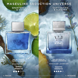 Perfumes - King of Seduction - Eau De Toilette for Men - Long Lasting - Masculine, Intense and Energetic Fragrance - Bergamot and Apple Notes - Ideal for Day Wear - 100 Ml