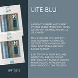 Lite Blu Male Gift Set - Includes 150Ml Body Spray Deodorant Cans, 50Ml Men’S Eau De Parfum Aftershave Sprays - for Instant Freshness on the Go - Long Lasting Smells