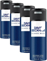 DAVID  Classic Blue Deodorant Anti-Perspirant Body Spray for Men, 150 Ml (Pack of 4)