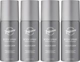 4 Pack Silver Dew Men'S Body Spray Deodorant Cans - for Instant Freshness on the Go - Long Lasting Smell - Great Male Gift Sets - 150Ml