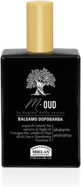 M Oud - Mens Aftershave Balm Gentle & Moisturising, Calming Action against Irritation - Soothing Aftershave Men with Vitamin E, Linseed & Macadamia Oils, Gifts for Him - Made in Italy, 75 Ml