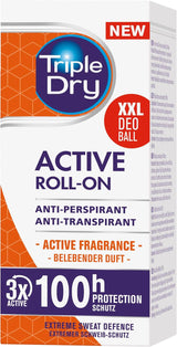 Men | Active Fragrance Anti-Perspirant Roll on 50Ml | 100-Hour Protection against Excessive Sweating | Fights Odour | Triple Active Formula | Clinically Proven | Male