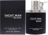 Yacht Man Black for Men 3.4 Oz Edt Spray