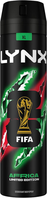 Limited Edition FIFA Africa Aerosol Body Spray Men'S Deodorant with a Mandarin & Sandalwood Scent for 48 Hours of Odour-Busting Freshness 250 Ml