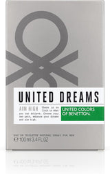 Benetton - United Dreams Aim High, Eau De Toilette for Men - Long Lasting - Fresh, Casual and Modern Fragance - Woody, Aromatic and Citrus Notes - Ideal for Day Wear - 100 Ml