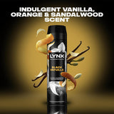 Fine Fragrance Collection Black Vanilla Premium Body Spray Men'S Deodorant Infused with Vanilla, Orange & Sandalwood Essential Oils for 72 Hours of Freshness 200 Ml