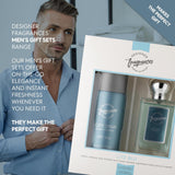 Savore Male Gift Set - Includes 150Ml Body Spray Deodorant Cans, 50Ml Men’S Eau De Parfum Aftershave Spray - for Instant Freshness on the Go - Long Lasting Smells