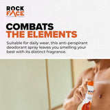 Rock Face Power Antiperspirant for Men 200Ml | Spicy Fresh Scent | Fast Absorbing | Non-Staining | 48 Hour Protection (Pack of 3)