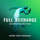 Vibes Full Recharge Eau De Parfum for All, Uplifting and Invigorating, Long Lasting Fragrance, Cedar Leaf and Clary Sage 100Ml