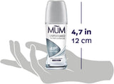 Unperfumed Roll on Deodorant, 48 Hours plus Protection, Alcohol Free Womens Mens Deodorant, Anti-Perspirant, Vegan, Sustainable Glass Bottle, Fragrance Free, 50 Ml, Pack of 6